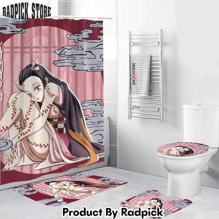 Nezuko kamado combo bathroom set anime decor idea   rp0203955